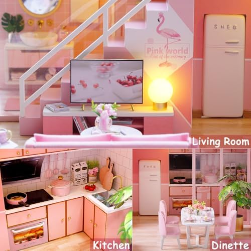 DIY Miniature Dollhouse Kit with Furniture Plus Dust Proof & Music Movement - Image 5