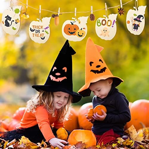 Large Size 7inch Wooden Halloween Thanksgiving Ornaments to Paint, DIY Blank Unfinished Pumpkin Wood Discs Ornament for Crafts Hanging Autumn Decorations(10PCS, Beige Pumpkin) - Image 3