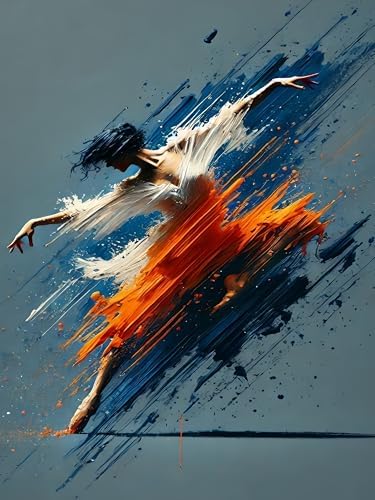 DOTSTART Paint by Numbers Kit for Adults Beginner,Power Dancer Adult Paint by Number Kits on Canvas,Painting by Numbers Easy Oil Painting,for Home Wall Decor 11.8X15.7 inches by Unknown