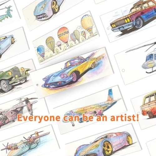 COIPLAY Watercolor Craft Kit, Paint Set, 648 Color Blocks, 52 Coloring Bookmarks, Travel & Adventure Theme, Gift for Kids & Adults - Image 4