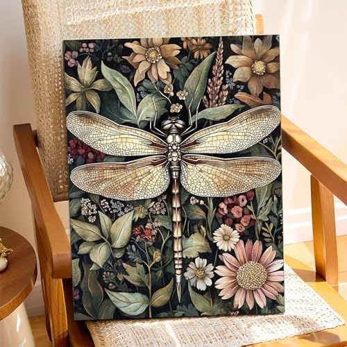 XTCIXAL Paint by Numbers Kit for Adults, Dragonfly, 16X20 Inch - Image 2