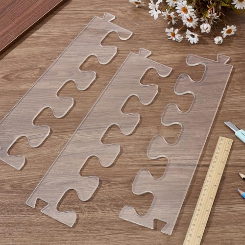 INFUNLY 4PCS Dovetail Router Templates Acrylic Router Template Pitch Dovetail Template for Woodworking Clear Valet Tray Templates Charcuterie Board Handicraft Decor - Image 5