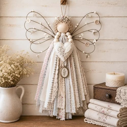 Angel Fabric Hanging DIY Kit Macrame Wall Weaving Craft for Adults by Unknown