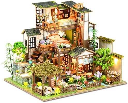 Spilay DIY Miniature House Kit for Adults, Miniature Dollhouse Building Kit by SpilayDIYDollhouseMiniature