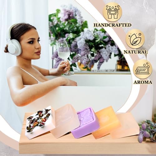 Jcoos Soap Making Kit, Soap Making Kit for Adults Teens & Beginners, Soap Making Supplies with Soap Base, Soap Mold, Soap Colorant, Fragrances, Dried Flowers, Glitter - Easy and Fun Craft DIY Kits - Image 5