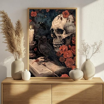 Halloween Skull Paint by Numbers Kit for Adults, 16x20 inch - Image 2