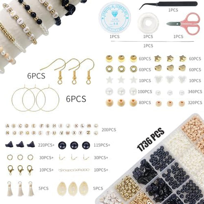 Jewelry Making Supplies Kit, Bracelet Making Kit, Natural Stone Beads - Image 2
