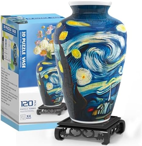 YunSheCSBS 3D Puzzle Vase for Adults with 120 Plastic Pieces, Adult Crafts by Unknown