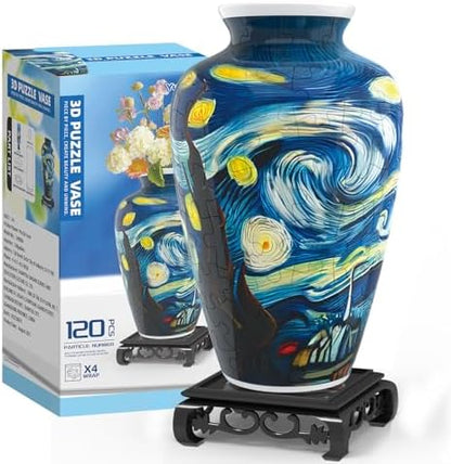 YunSheCSBS 3D Puzzle Vase for Adults with 120 Plastic Pieces, Adult Crafts by Unknown