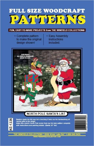 The Winfield Collection North Pole Santa's List Woodworking Kit by Unknown