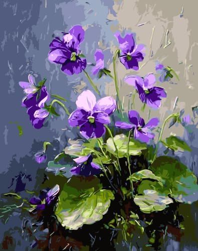 Violet Paint by Numbers Kit for Adults Beginner,Wall Crafts 16 X 20 inch by Unknown