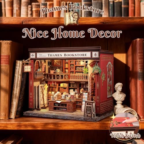 CUTEFUN DIY Book Nook Kit, 3D Puzzle Creative British Library Bookend - Image 6