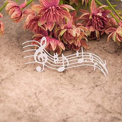 Cutting Dies Music Dies Handmade DIY Paper Art Cards Album Decoration Stencils Template Embossing for Card Scrapbooking Craft (Musical Notes) - Image 5