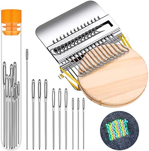 Luinabio Speedweve Darning Loom with Yarn Needles, Round, Classic Color by Luinabio