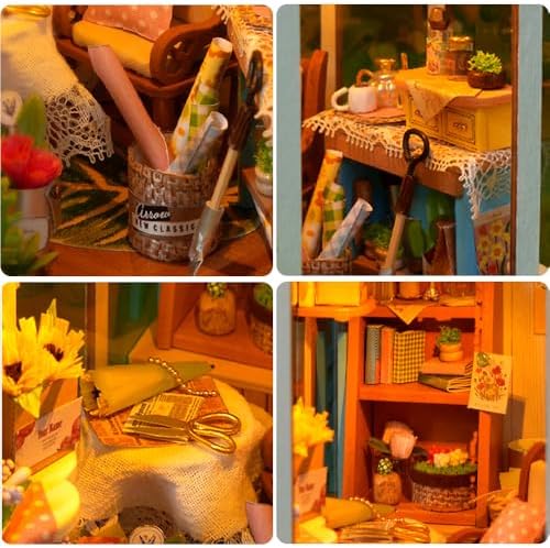 DIY Book Nook Kit-DIY Miniature Booknook Kit w/LED, Sunshine Diary - Image 3