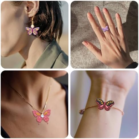 beinkmake 22Pcs Butterfly Polymer Clay Cutters Boho Clay Earrings Cutters - Image 4