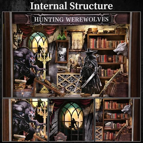 Book Nook Kit, Picture Frame Booknook, Wall Mounted 3D Puzzle Model - Image 3