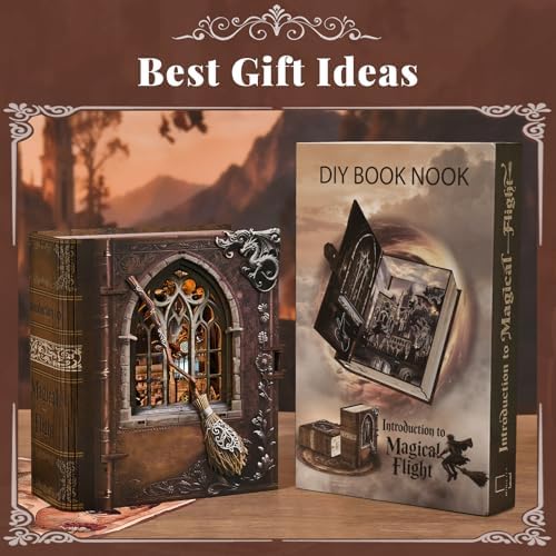 CCCDF Book Nook Kit, DIY 3D Wooden Puzzle for Adults - Image 6