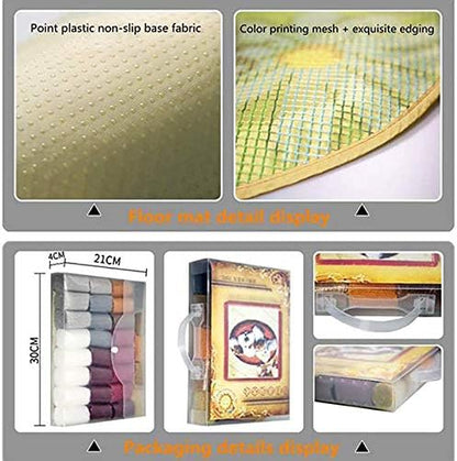 ZFFLYH Latch Hook Kits DIY Crocheting Rug with Animal Pattern Printed Canvas Ornaments Needlework for Kids/Adults 20.5X15 Inch,Elephant - Image 3