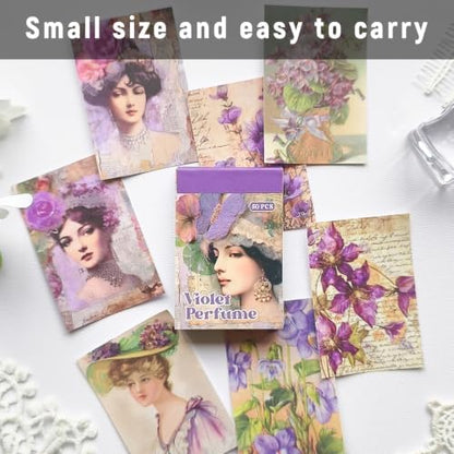 Vintage Washi Sticker Book, 300 PCS Scrapbooking and Journaling Stickers - Image 5