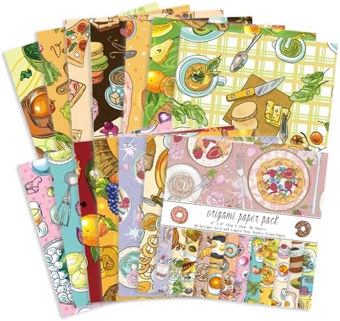 Origami Paper 50 Sheets, 6-Inch Square Double Sided Colored Craft Paper - Image 3