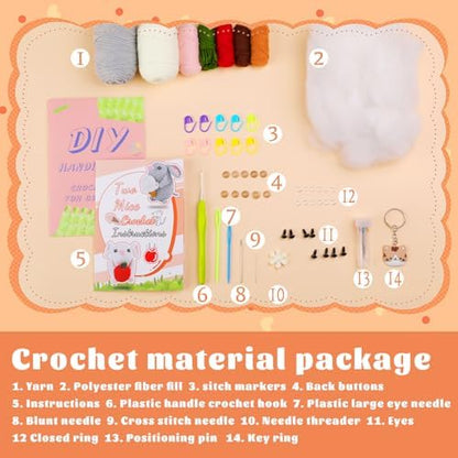 Crochet Kit for Beginners Adults Crochet Animals Kit with Video Tutorials - Image 5