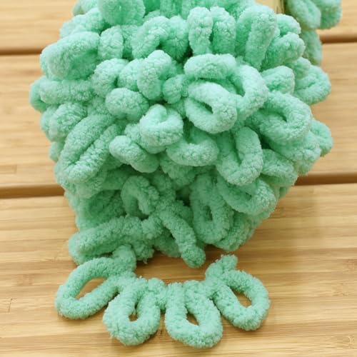 JubileeYarn Fun Finger Loops Yarn - Peppermint - 1 Skein - Image 3