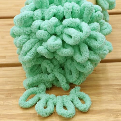 JubileeYarn Fun Finger Loops Yarn - Peppermint - 2 Skeins - Image 3