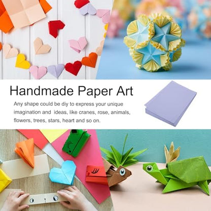 MECCANIXITY 100 Sheet Origami Paper Double Sided Light Purple 11.7 x 8.3 Inch Square Sheet for Art Craft Project, Beginners, Gifts Decor - Image 6