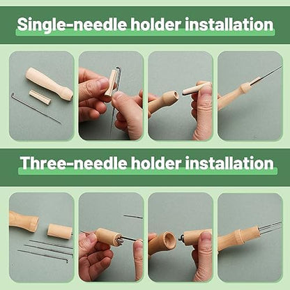 Yizzvb Needle Felting Tools, 20 Pcs 4 Sizes Needle Felting Needles - Image 4
