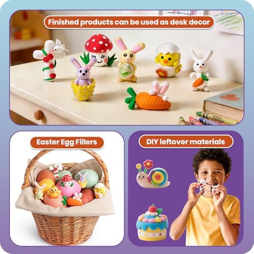 Air Dry Clay Kits,18 Animals Modeling Magic Clay for Kids, DIY Model Magic Clays,18 Set Molding Clays, Ultra Light, Soft & Non-Sticky, Arts and Crafts Gift for Kids - Image 6