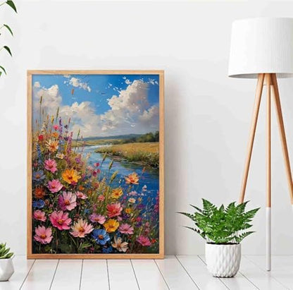 DYAIANGMU Flower Paint by Numbers Kit for Adults Beginners 19.6X15.7 inch - Image 4