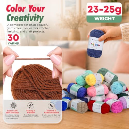 Crochet Kit for Beginners Kids, Adults Complete Kit Start Right Away - Image 3