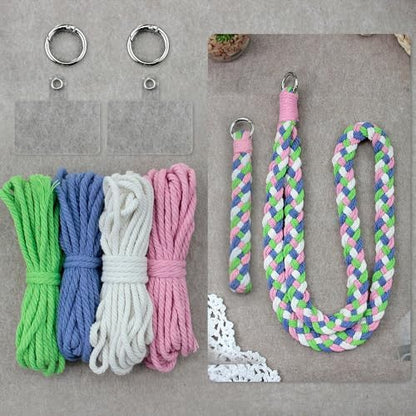 BUFANTL Macrame Kit for Beginners, Heart Decor Set - 2 Wall Hangings, 1 Keychain & 2 Napkin Rings for Romantic Gifts by Unknown