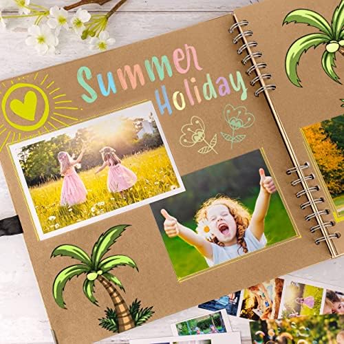 Scrapbook Album, 80 Pages, 11 x 11 Inch, Brown Photo Album, Scrap Book - Image 5