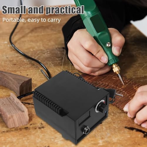 DIYEAH 1 Set Pyrography Tool Kit: 60W Wood Burner Digital Display & Adjustable Temperature - Professional Wood Burning Tool Set for Beginners with Pens Tips and Accessories - Image 3