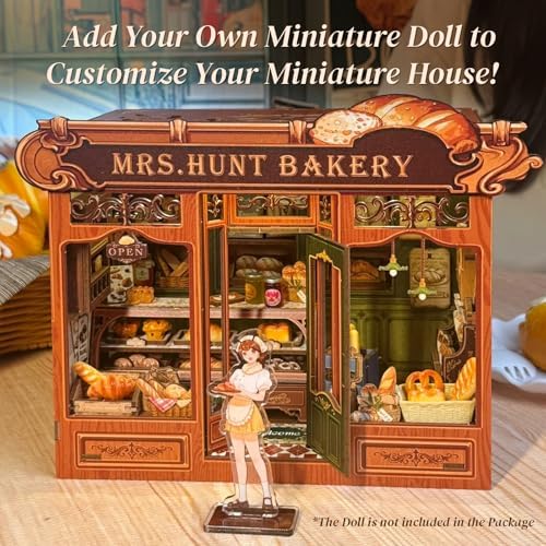 Fsolis DIY Miniature House Kit - Book Nook Bakery - Image 5
