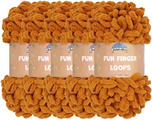 JubileeYarn Fun Finger Loops Yarn - Chocolatier - 5 Skeins by BambooMN