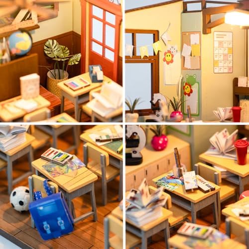 DIY Miniature Dollhouse Kit with Music,Wooden Dollhouse for Adults to Build,Mini House Kit Christmas Birthday Gifts for Adult Friend Love - Image 5