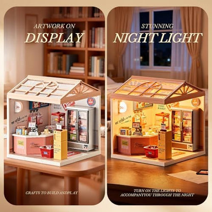 Miniature House Kit, 92-Piece Convenience Store for Kids 8+ - Image 3