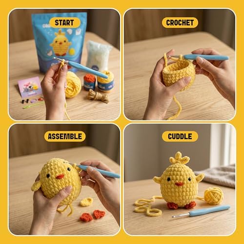 THE GOOKIE Capybara Crochet Kit for Beginners - All-in-One Amigurumi Kit - Image 6
