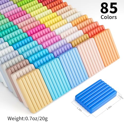 Aestd-ST Polymer Clay Kit 85 Colors, Oven Bake Modeling Clay for Kids - Image 2