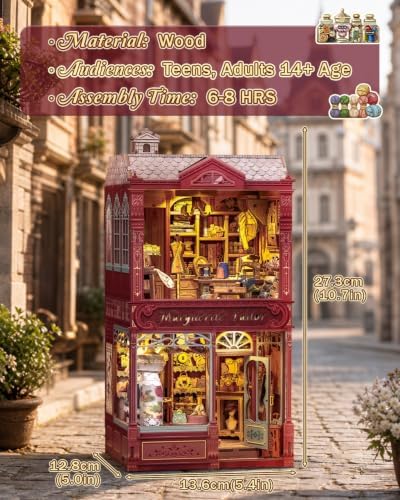 Cutebee Book Nook Kit, Miniature Dollhouse Kit (MargueriteTailor) - Image 2