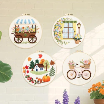 ORIGACH 4 Pack Daily Life Embroidery Kit for Beginners - Image 6