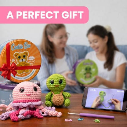 Cookie Box Crochet Kit for Beginners, Bunny Lola - Image 5