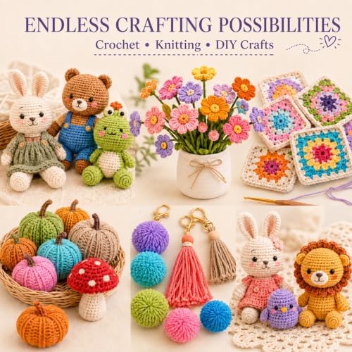 MAQIHAN Acrylic Yarn for Crocheting - 15x20g Soft Knitting Yarn for Crafts - Image 2