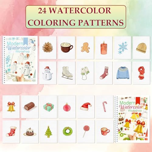 apolyone 2-Pack Beginner Watercolor Workbooks - Image 2