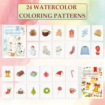 apolyone 2-Pack Beginner Watercolor Workbooks - Image 2