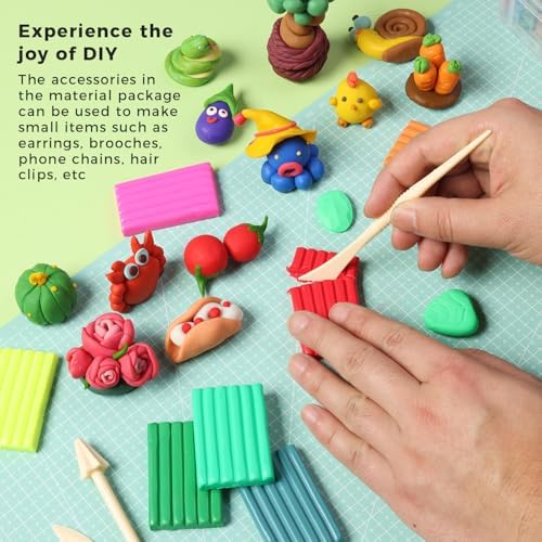 Artme Polymer Clay, 82 Colors Clay Kit, Oven Bake Modeling Clay, Creative Polymer Clay Kit with Sculpting Tools and Jewelry Accessories, Non-Toxic, Ideal DIY Clay Gifts for Adults and Teens - Image 2