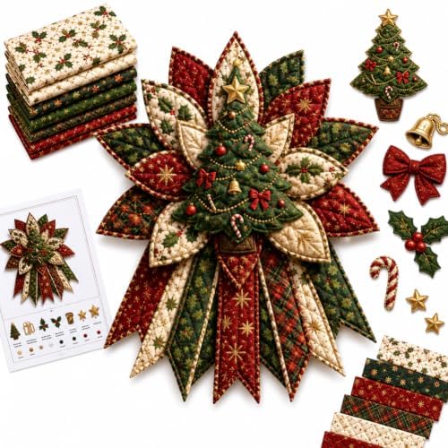 DIY Quilted Halloween Pumpkin Door Hanger Kit Handmade Patchwork (Tree) by Unknown
